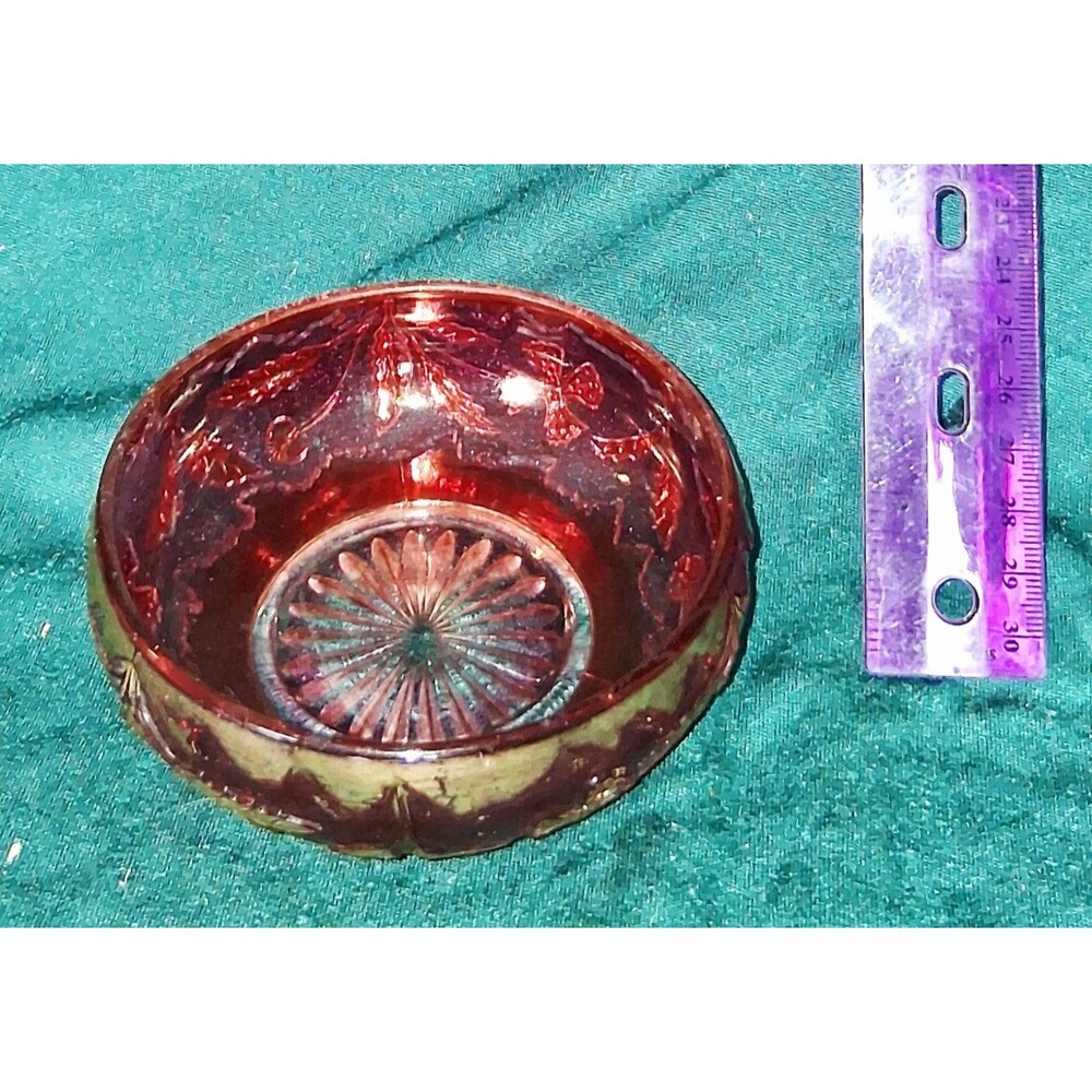 Victorian Gold Flash Ruby Lo Bowm  8 in Stunning